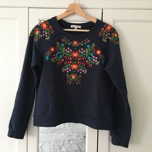 Rebecca Minkoff Floral Embroidered Pullover